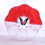 Half Coloured / Half Red Bubble Ball Soccer - Free Branding and Shipping