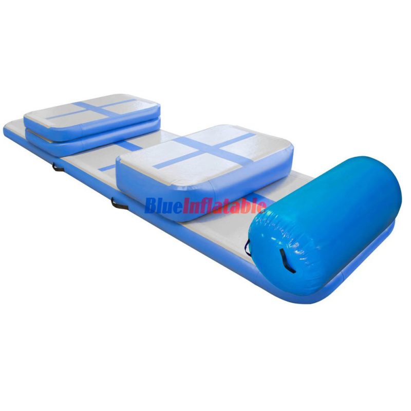 Blue Inflatable AirTrack Mat Training Set - Free Shipping