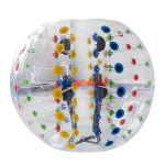 Colored Dots Bubble Football Suit Inflatable Ball - Free Shipping