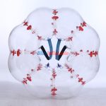 Dot Red Bubble Football Suit Inflatable Ball - Free Shipping