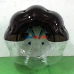 Half Black and Half Clear Zorb Soccer Bubble Football Suit