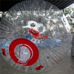 2.5m(8ft.) Clear Red Bubble Soccer Suit