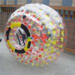 Inflatable Bumper Ball 4FT/5FT Bubble Soccer Ball 0.8mm Eco-Friendly PVC Zorb Ball Human Hamster Ball for Adults and Kids - Mixed Color Dot