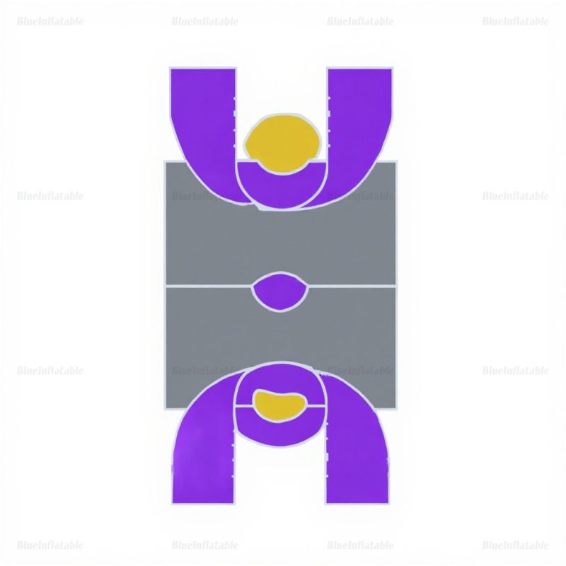 Inflatable Backyard Basketball Court for Outdoor Sports