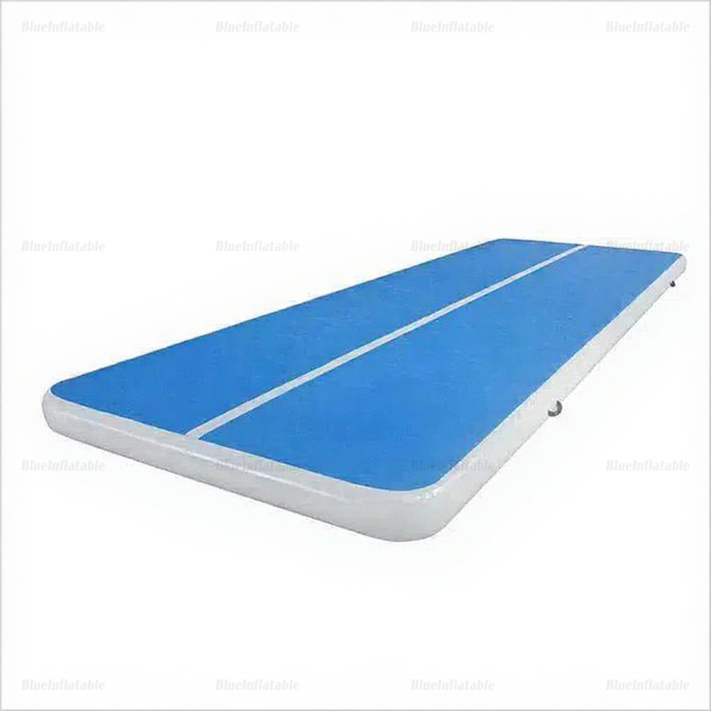 Blue & White Inflatable Air Tumble Track
