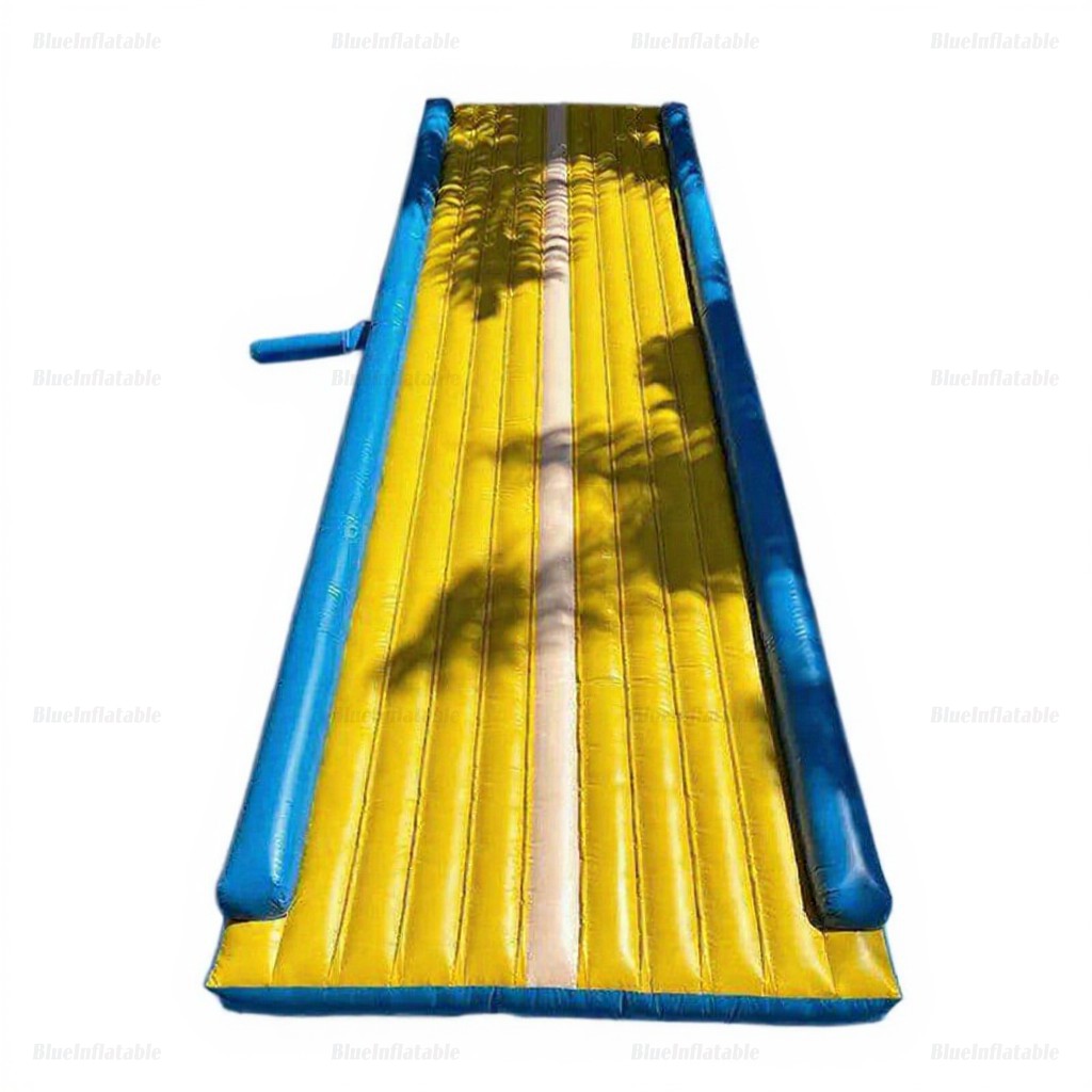 Blue & Yellow Inflatable Air Track Tumbling Mat