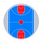 Inflatable Basketball Court with Sports Flooring