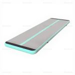 Mint Green & Gray Inflatable Gymnastics Tumble Mat