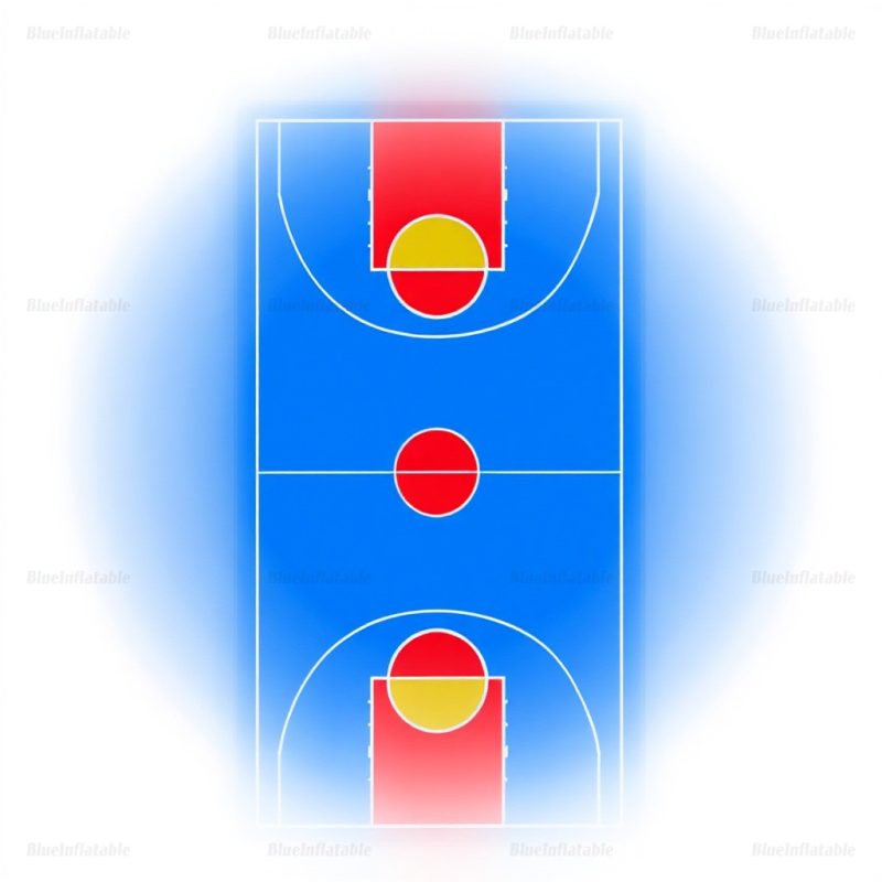 Inflatable Portable Basketball Court for Adults