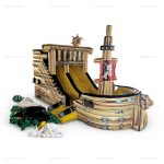 Pirate Ship Inflatable Water Slide & Bounce Castle