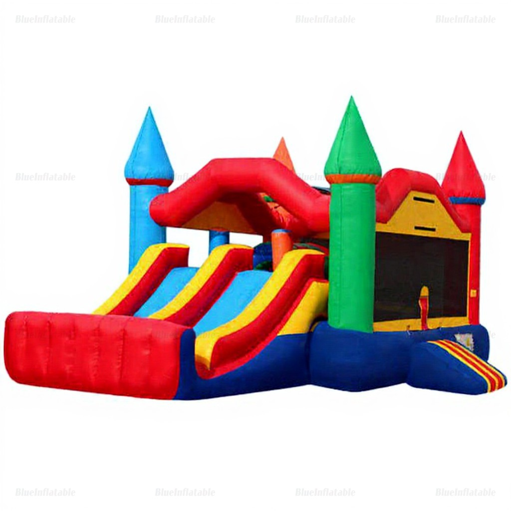 Party City Dual Castle Inflatable Bounce House Combo - Image 3
