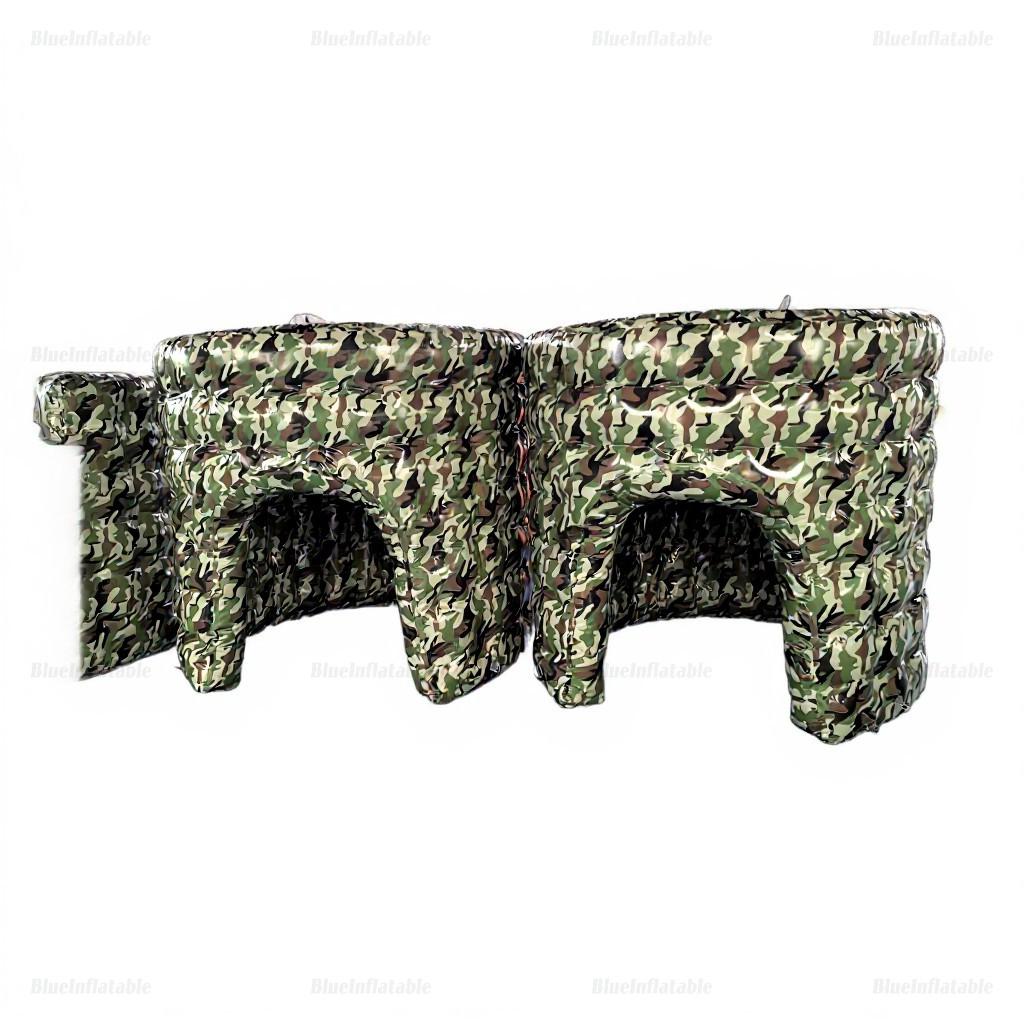 Camouflage Inflatable Paintball Bunker for Team Games - Image 8