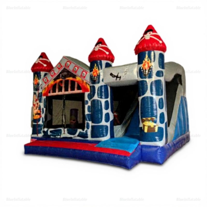 5-in-1 Inflatable Bouncy Castle with Slide