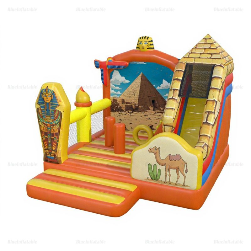 Ancient Egypt Pyramid Inflatable Slide & Bounce House Rental