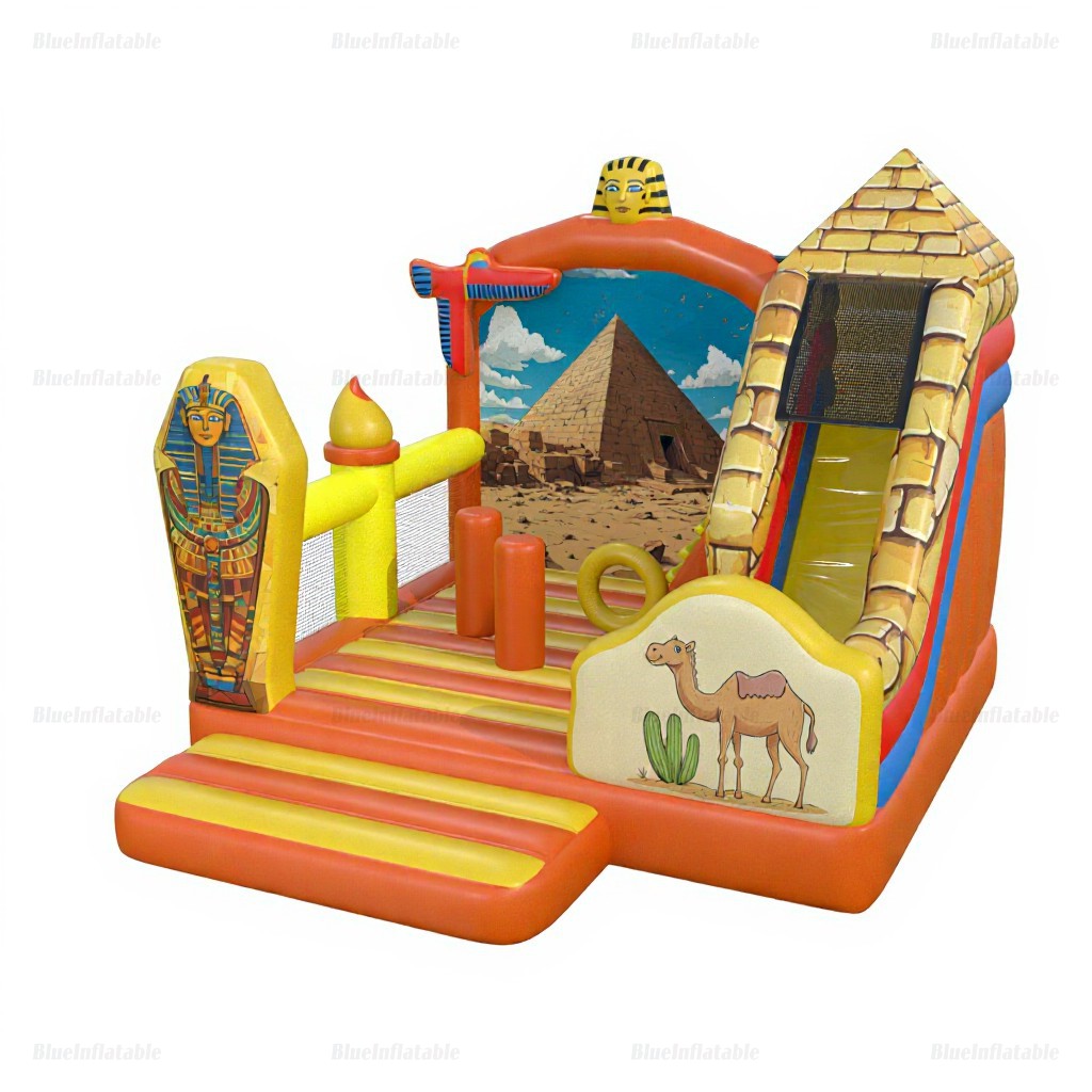 Ancient Egypt Pyramid Inflatable Slide & Bounce House Rental