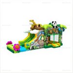 Animal World 8m Inflatable Bounce House with Slide
