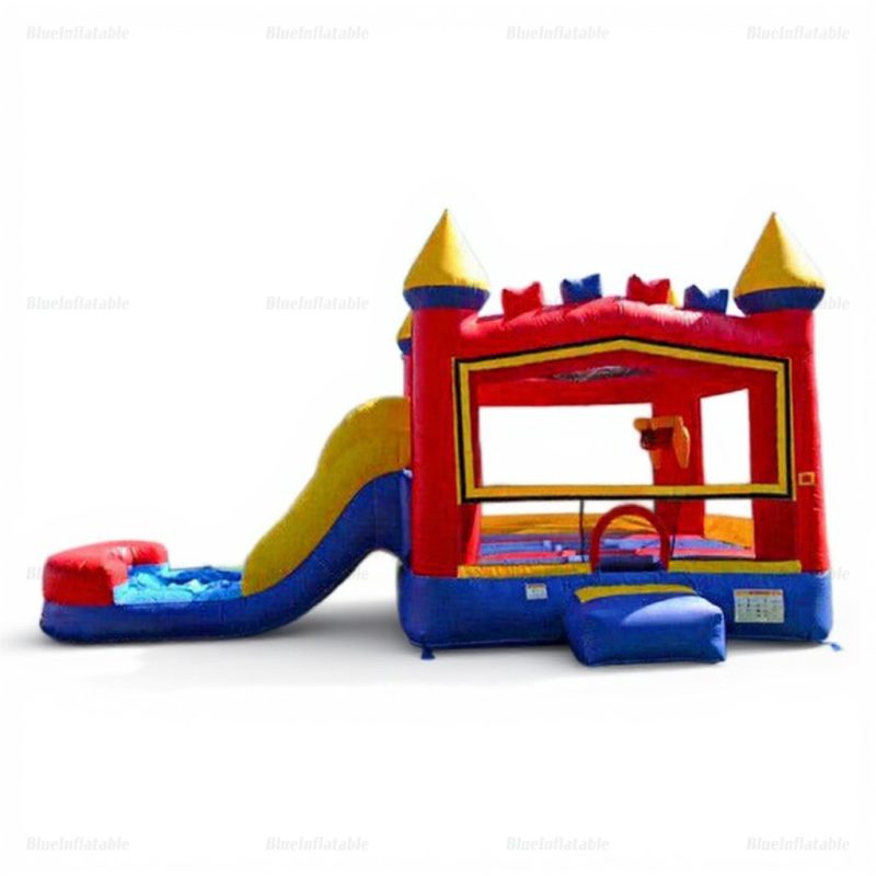 Printed Inflatable Bouncy Castle with Slide for Kids