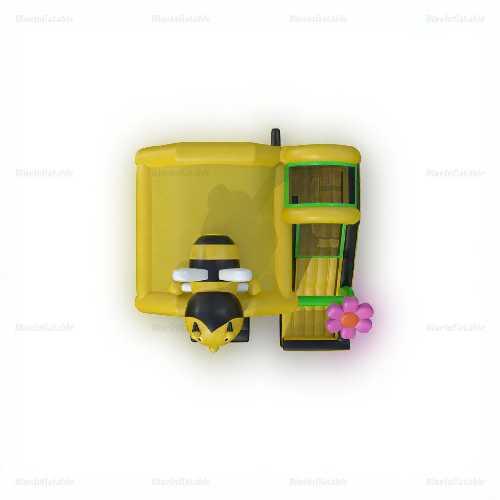 Bee Party Inflatable Bounce House with Slide - Image 3