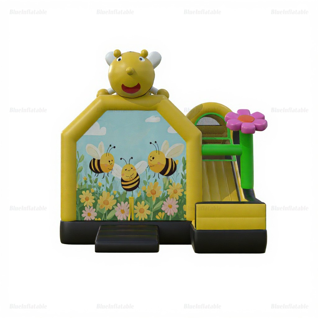Bee Party Inflatable Bounce House with Slide - Image 4