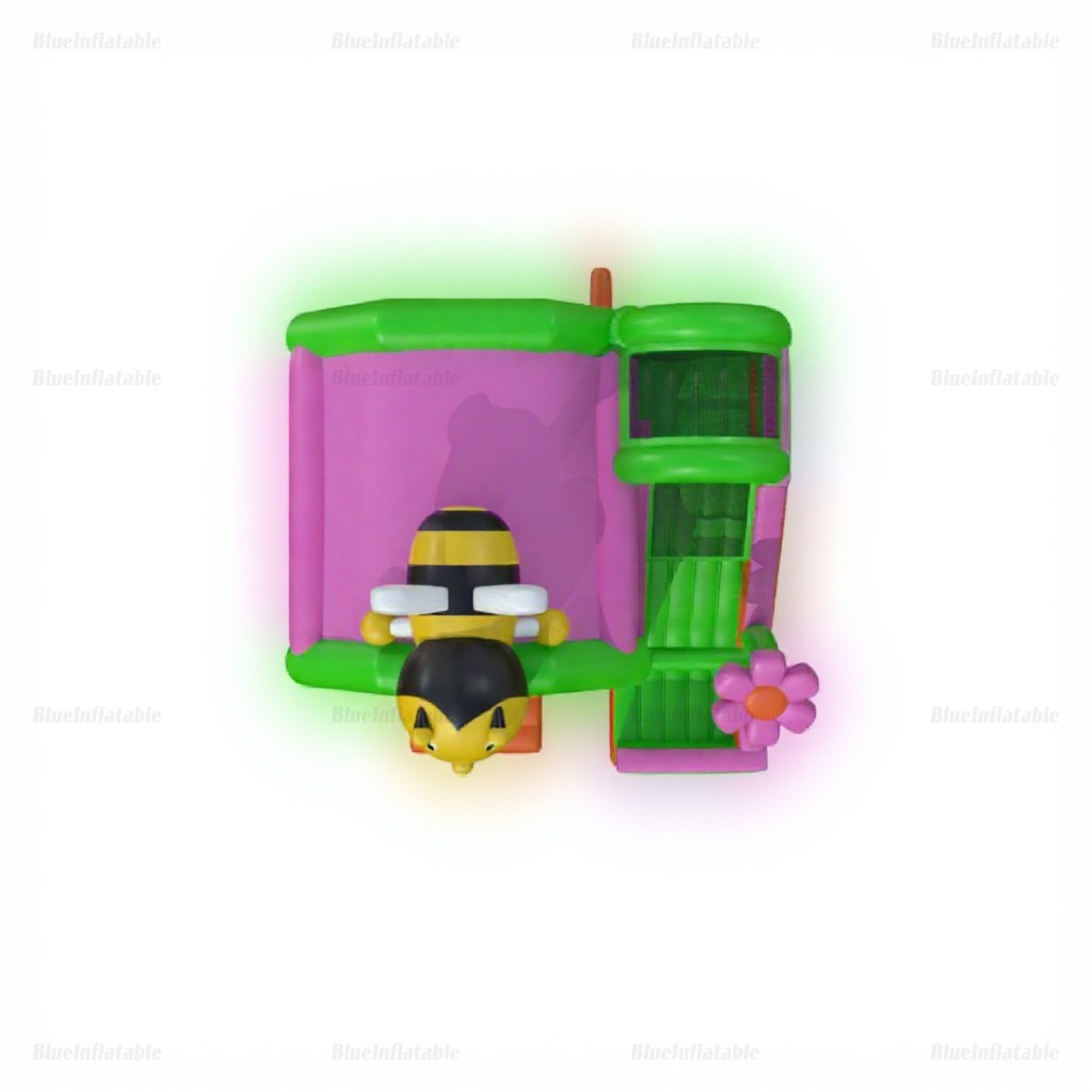 Bee-Themed Inflatable Castle & Slide Combo - Image 3