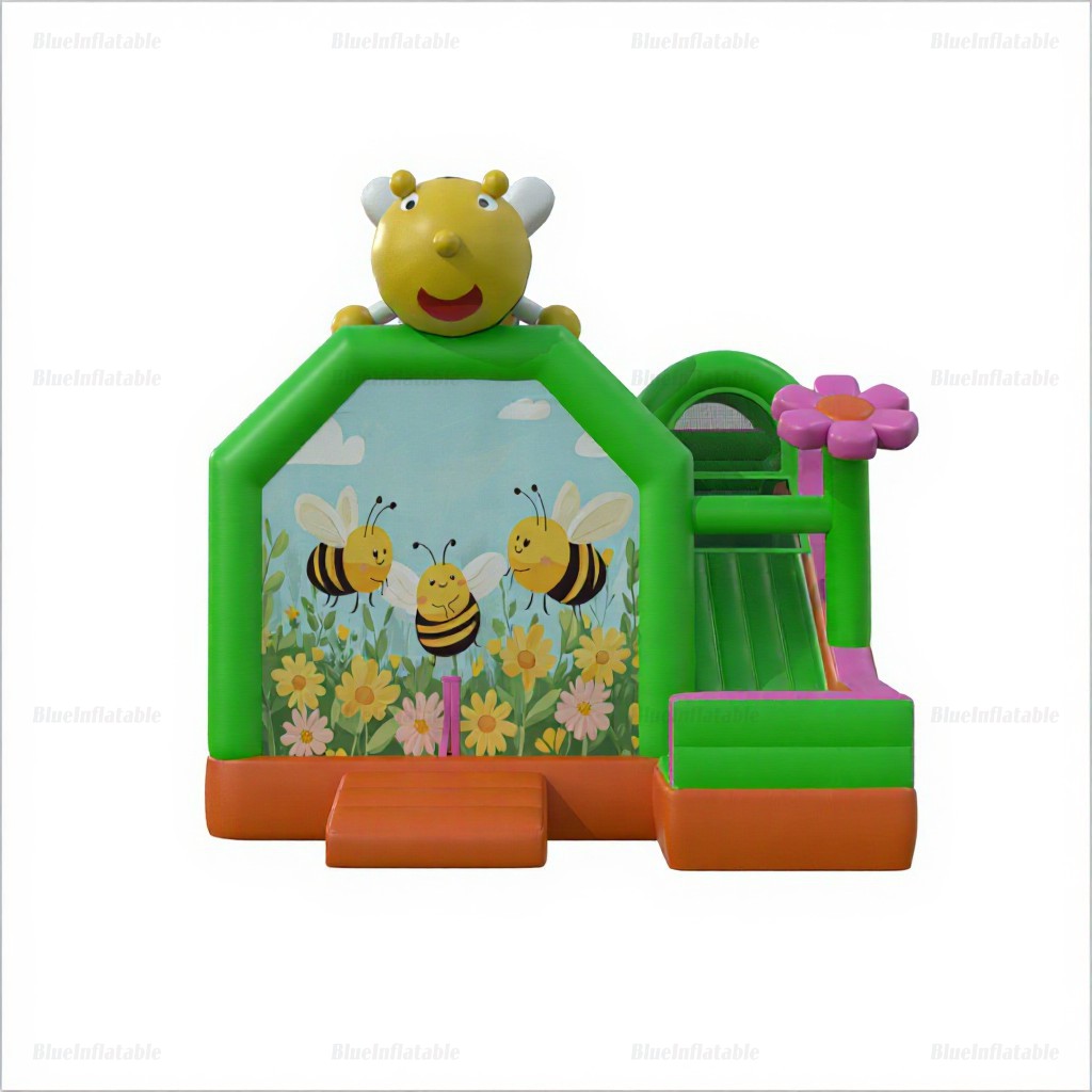 Bee-Themed Inflatable Castle & Slide Combo - Image 4