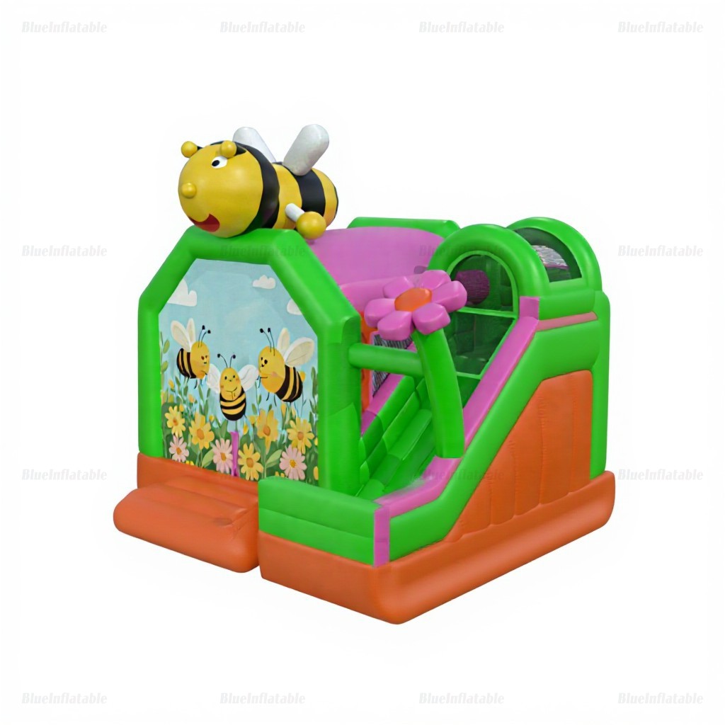 Bee-Themed Inflatable Castle & Slide Combo - Image 6