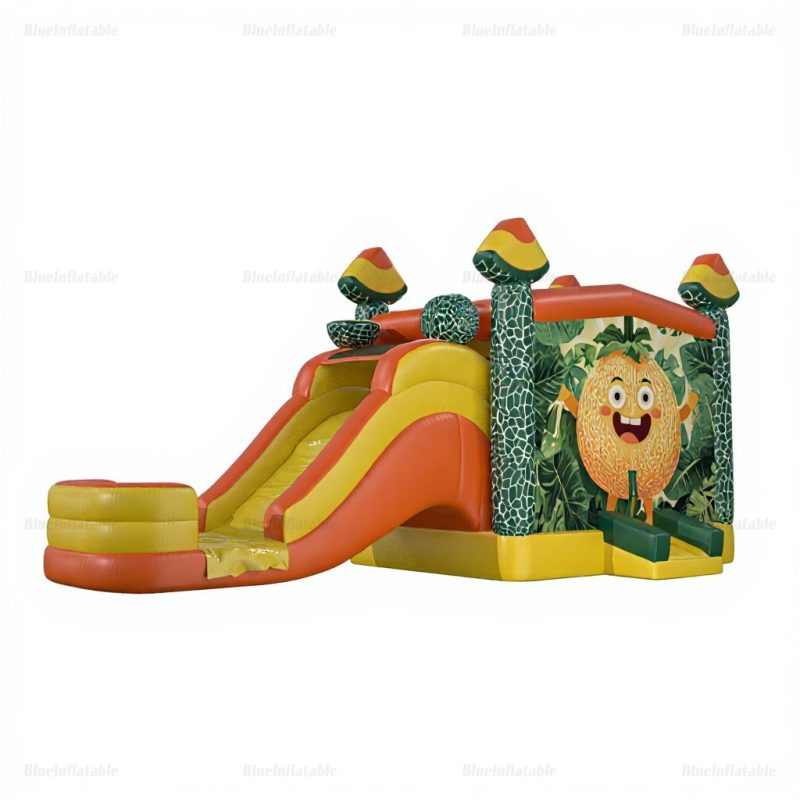 Cantaloupe Inflatable Bounce House & Water Slide Combo