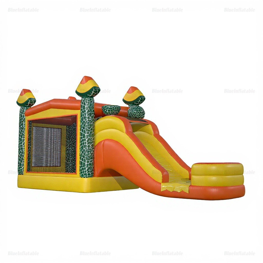 Cantaloupe Inflatable Bounce House & Water Slide Combo - Image 2