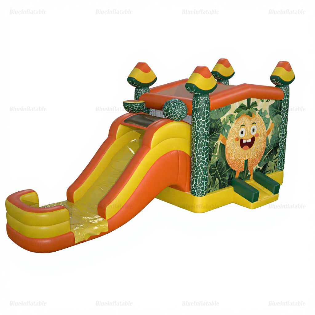 Cantaloupe Inflatable Bounce House & Water Slide Combo - Image 6