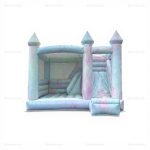 Tie Dye Inflatable Bounce House with Slide
