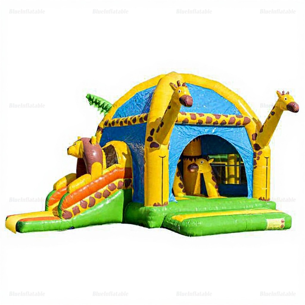 Giraffe Inflatable Bounce House with Slide, Eco-Friendly
