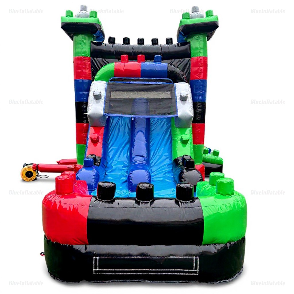 Block Combo Inflatable Water Slide & Bounce House Rental - Image 4