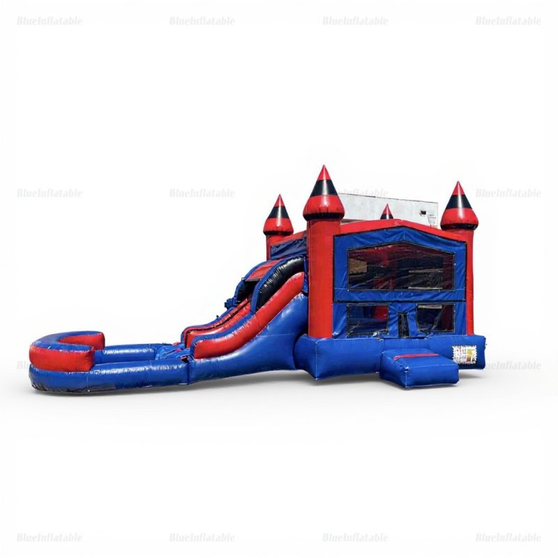 Blue & Red Commercial Inflatable Wedding Bounce House