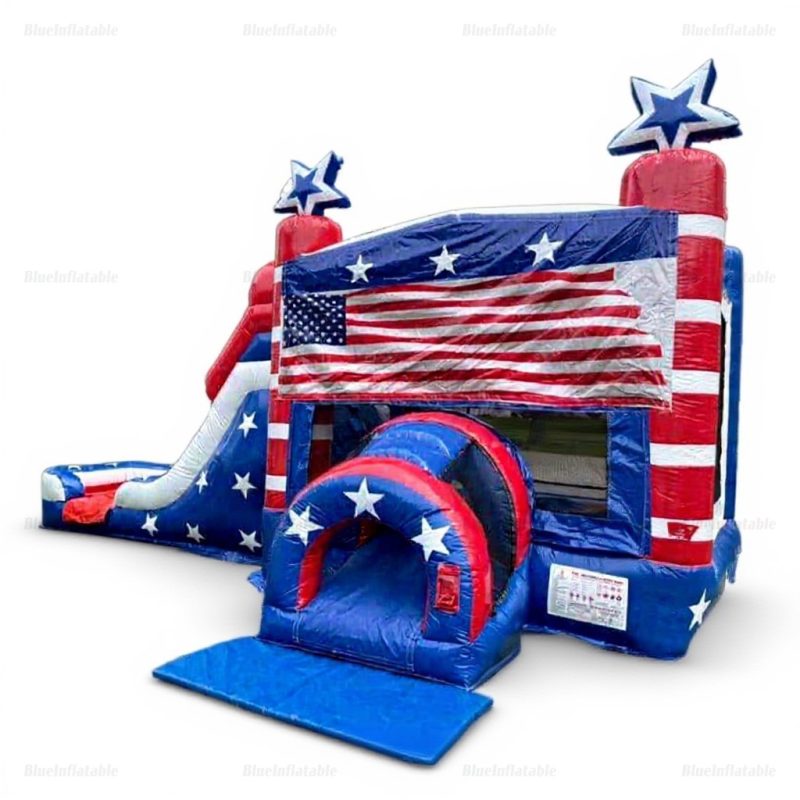 Commercial Outdoor Inflatable Bounce House & Water Slide Combo