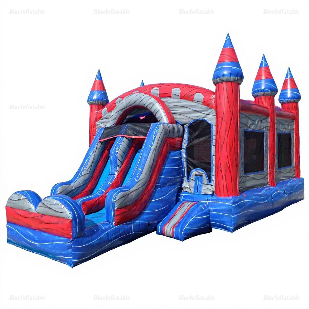 Double Slide Bounce House Combo Inflatable