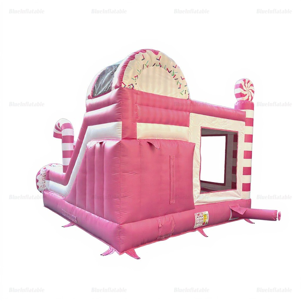 Candy Donut Inflatable Bounce House with Slide - Image 9