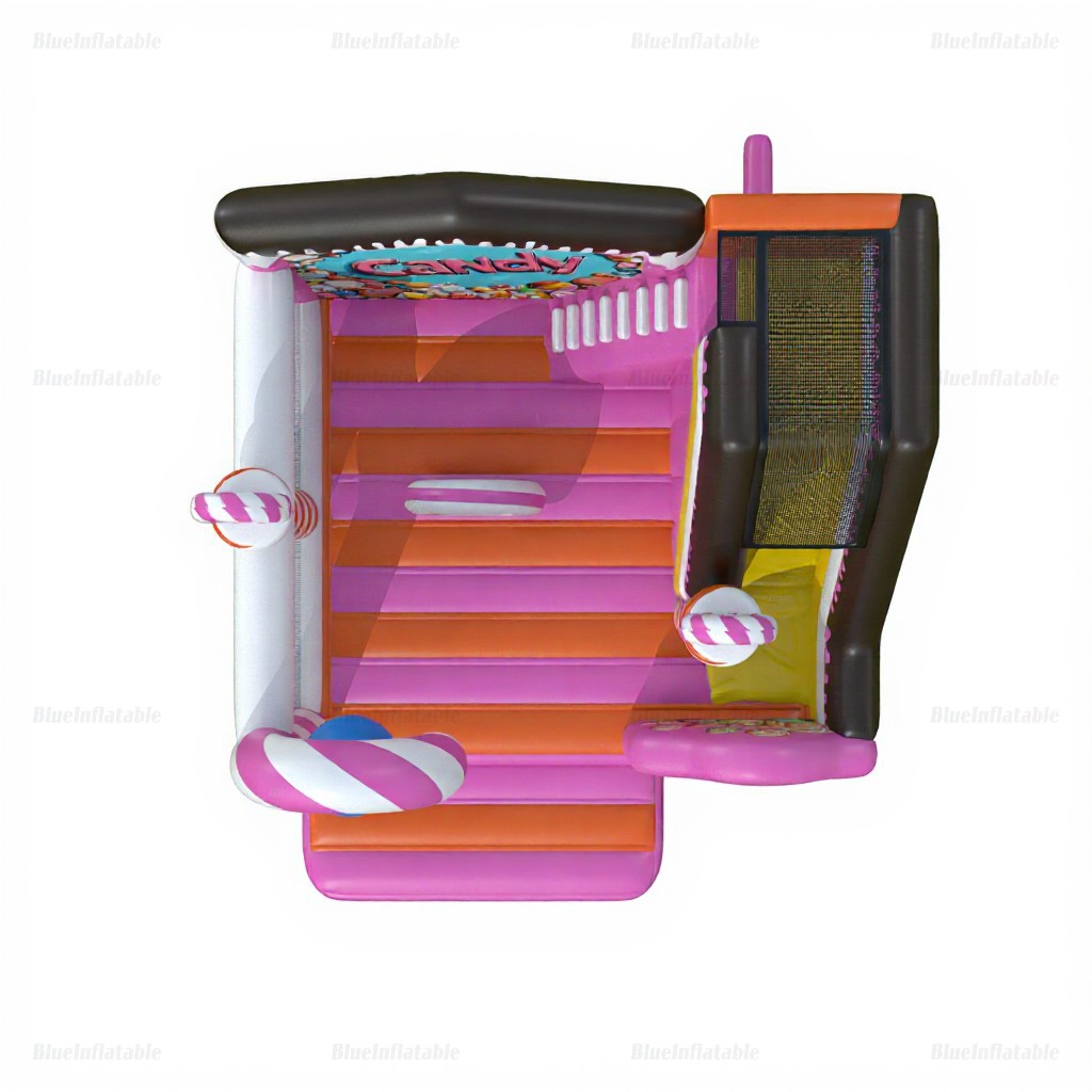 Candy Party Inflatable Bounce House & Slide Combo - Image 4