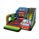 Inflatable Car Party Bounce House with Slide Combo