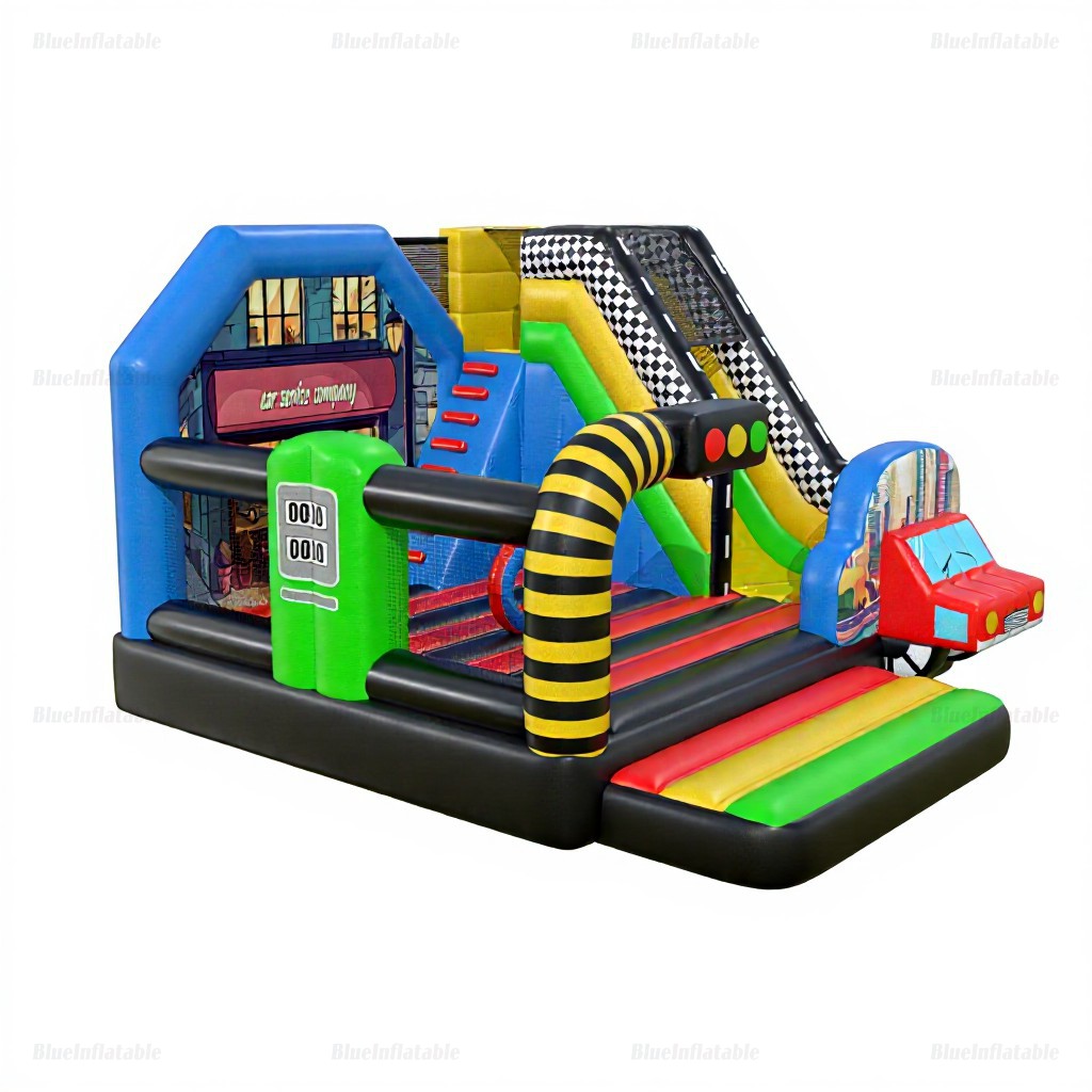 Inflatable Car Party Bounce House with Slide Combo - Image 6