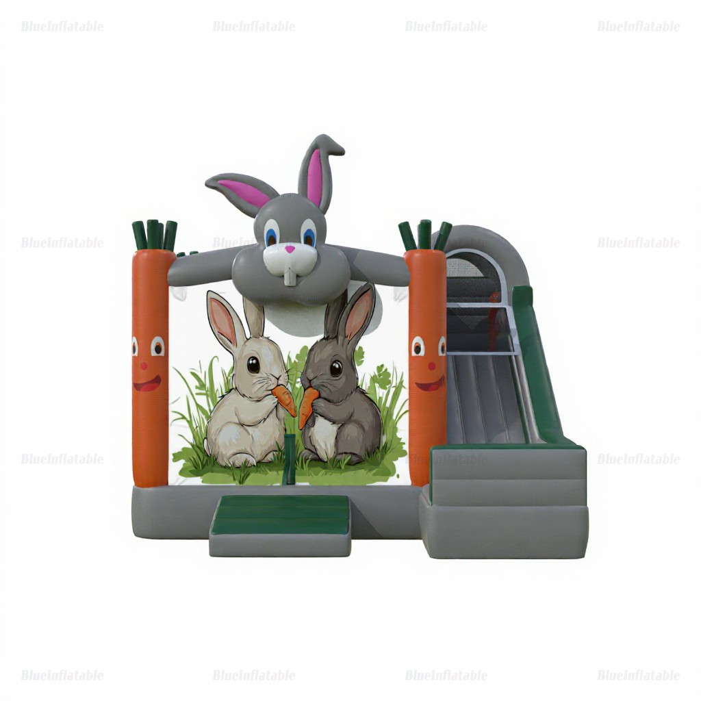 Charming Bunny Inflatable Bounce House & Slide Combo Rental - Image 4