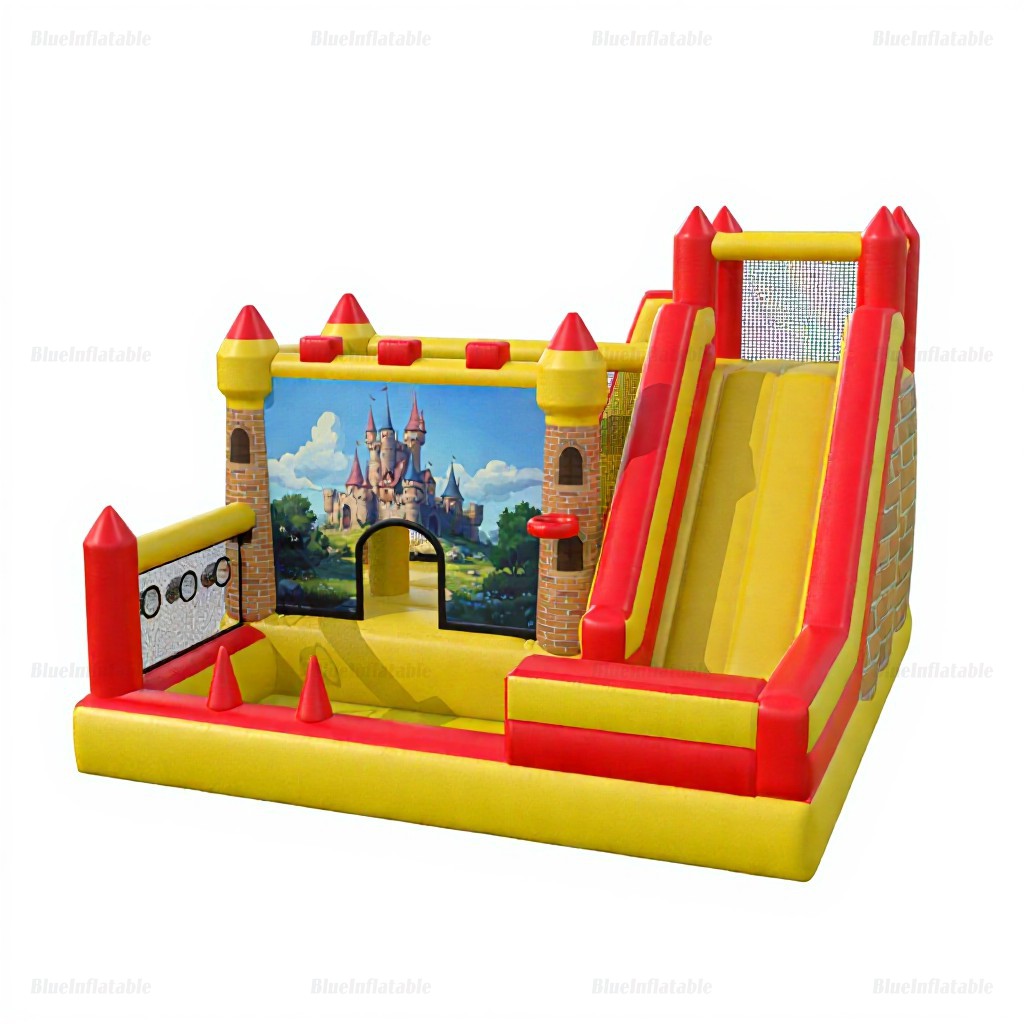 Kids Inflatable Slide & Bouncy Castle Combo Rental