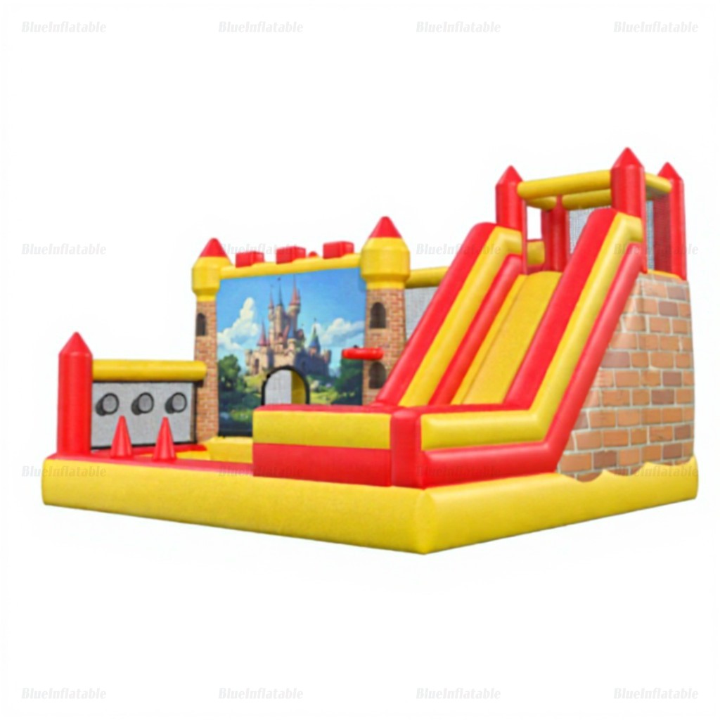 Kids Inflatable Slide & Bouncy Castle Combo Rental - Image 2