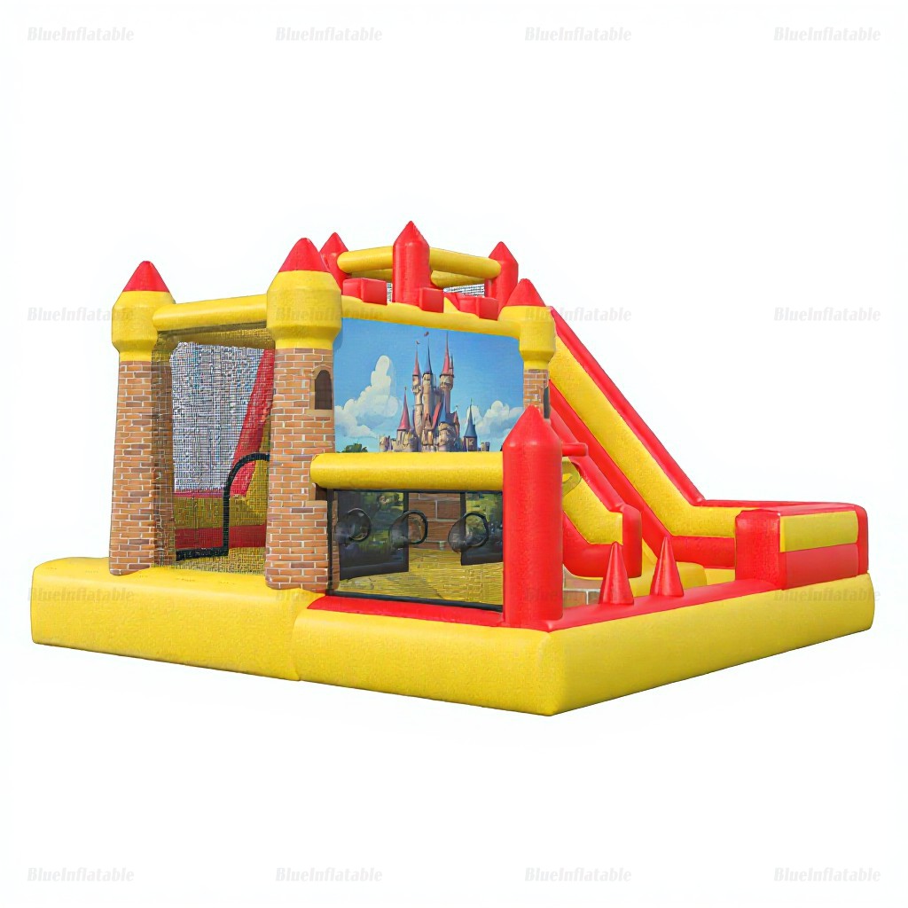 Kids Inflatable Slide & Bouncy Castle Combo Rental - Image 3