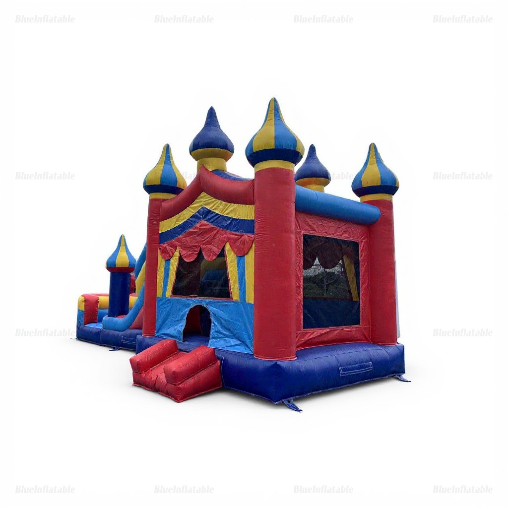 Circus Inflatable Wet & Dry Bounce House Slide Combo - Image 2