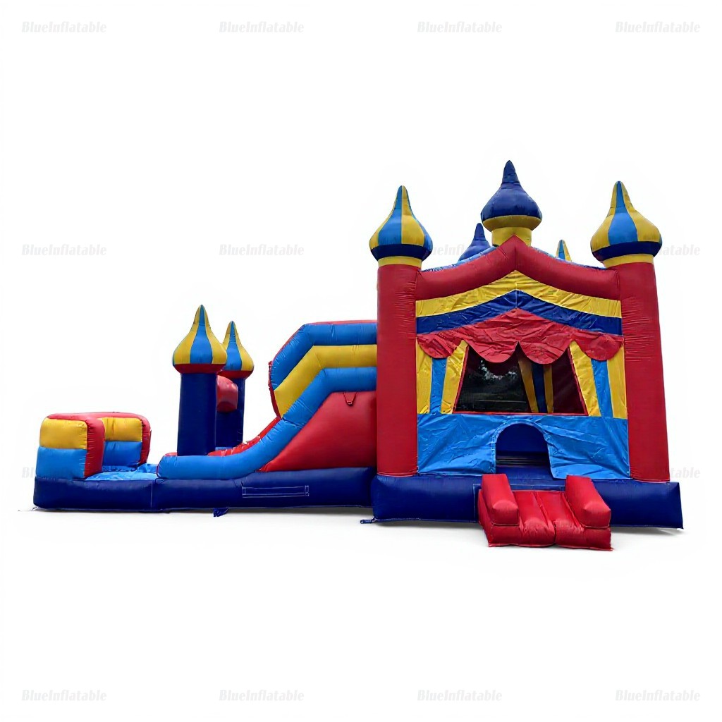 Circus Inflatable Wet & Dry Bounce House Slide Combo - Image 5