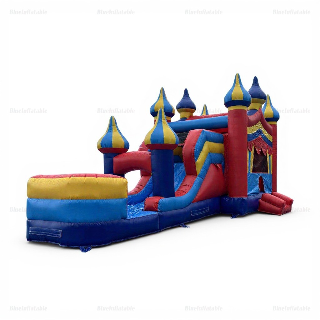 Circus Inflatable Wet & Dry Bounce House Slide Combo - Image 8