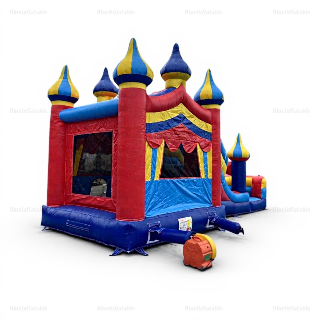 Circus Inflatable Wet & Dry Bounce House Slide Combo - Image 10