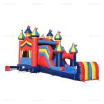 Circus Colors Inflatable Bounce House Slide & Pool Rental