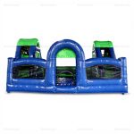 Commercial Inflatable Bounce House with Dual Slides