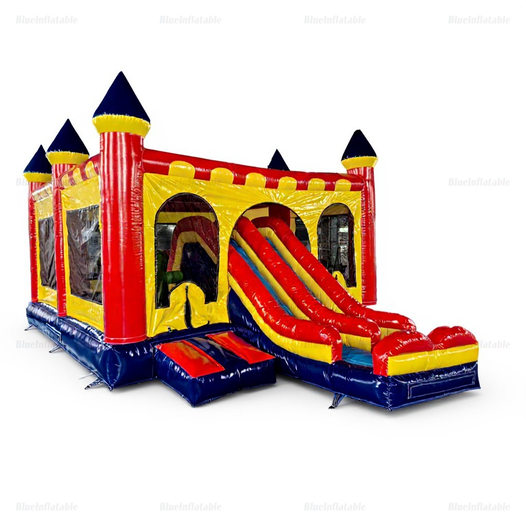 Commercial Inflatable Bounce House with Slide Combo - Image 2